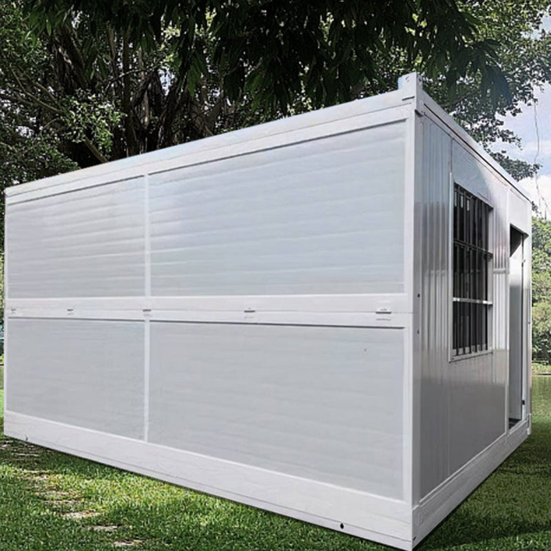 Folding prefabricated office container