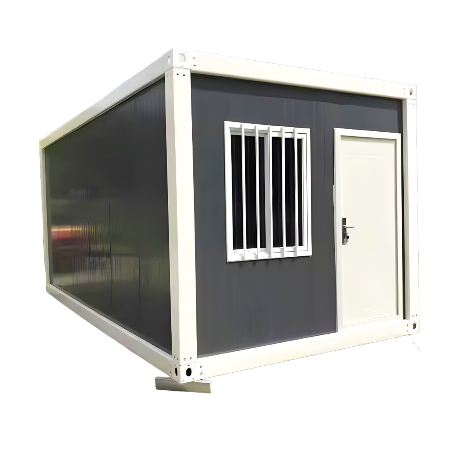 Prefabricated movable 20 foot flat packaging container house