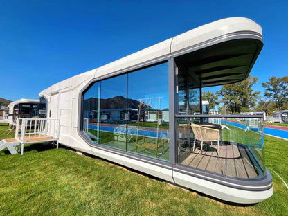 Modern Space Capsule Movable Homes Mobile Prefab House Container Tiny Prefabricated Luxury Space Capsule Houses for Hotel