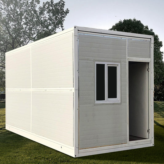Folding prefabricated office container