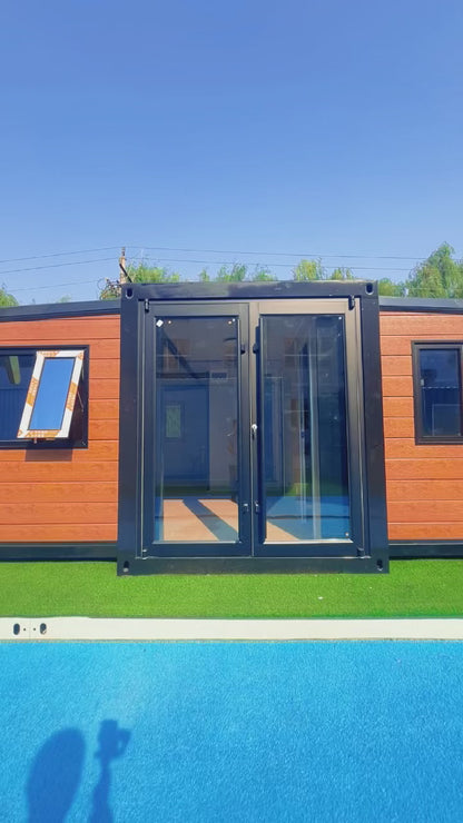 Quick installation 20 ft 40 ft Mobile Home Prefab Modular Foldable Portable Expandable Tiny House For Residence